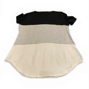 NEW Black and White Stripe Top